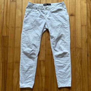 Womens Low Rise Skinny Jeans White Youth Large